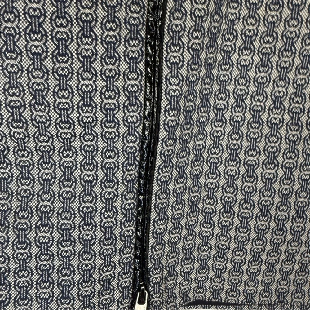 Tory Burch Navy Blue Jacquard Skirt Size 12